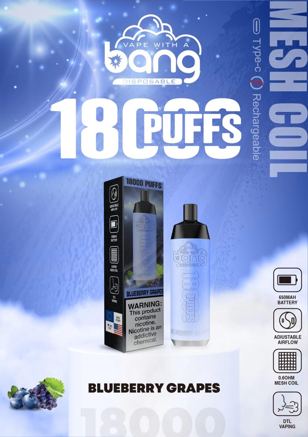 Bang Crown Bar 18000 puffs