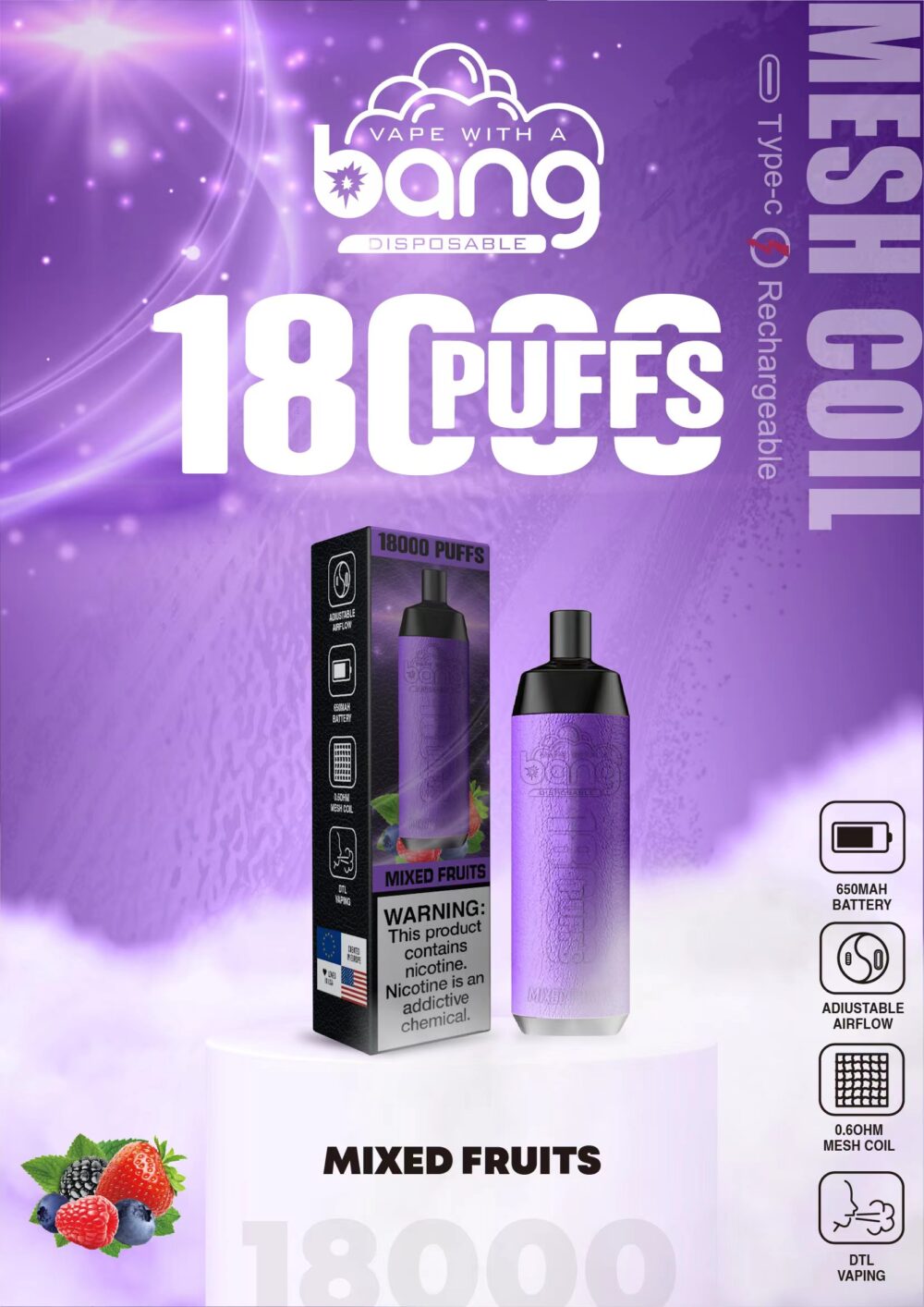 Bang Crown Bar 18000 puffs