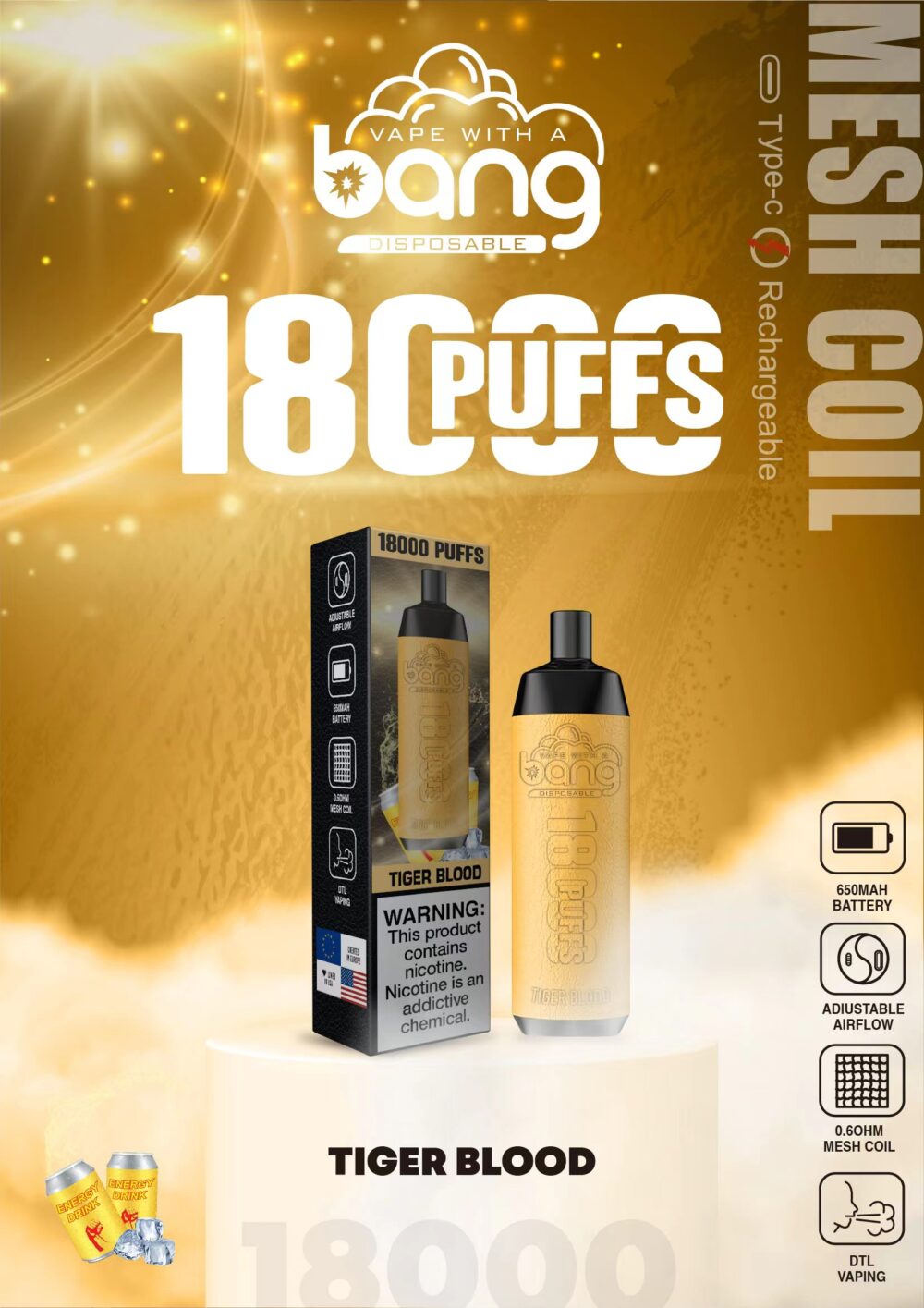 Bang Crown Bar 18000 puffs